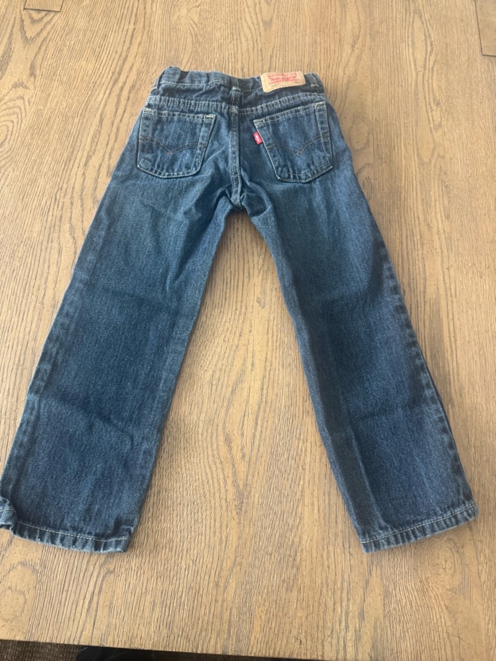 Levi’s 514 Slim Straight Jeans Kids Size 6 Dark Wash Denim Boys Girls - Picture 5 of 5